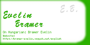 evelin bramer business card